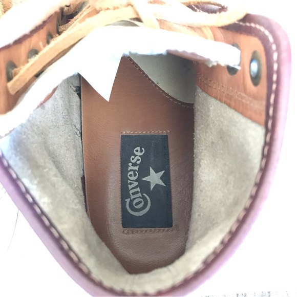 Converse By Jack Purcell Leather Brown Unisex High Cut 
Men’s Size 8.5 - Picture 8 of 13
